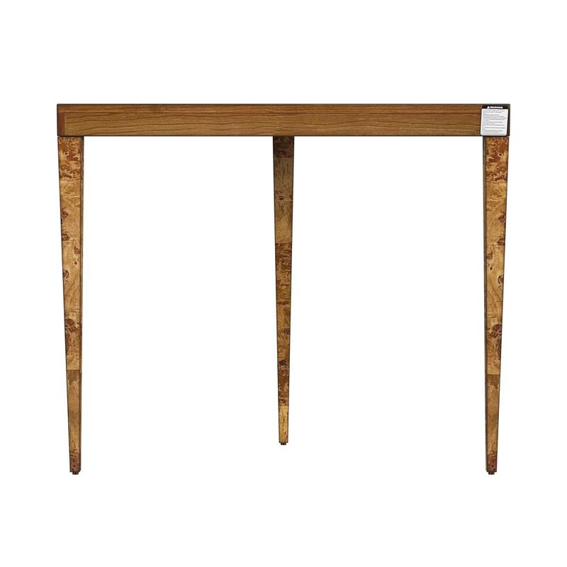 Butler Specialty Ingrid Traditional Burl Console Table, Medium Brown