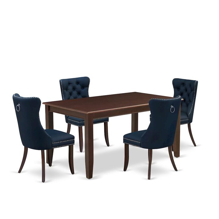 5 Piece Dining Table Set Consists of a Rectangle Kitchen Table