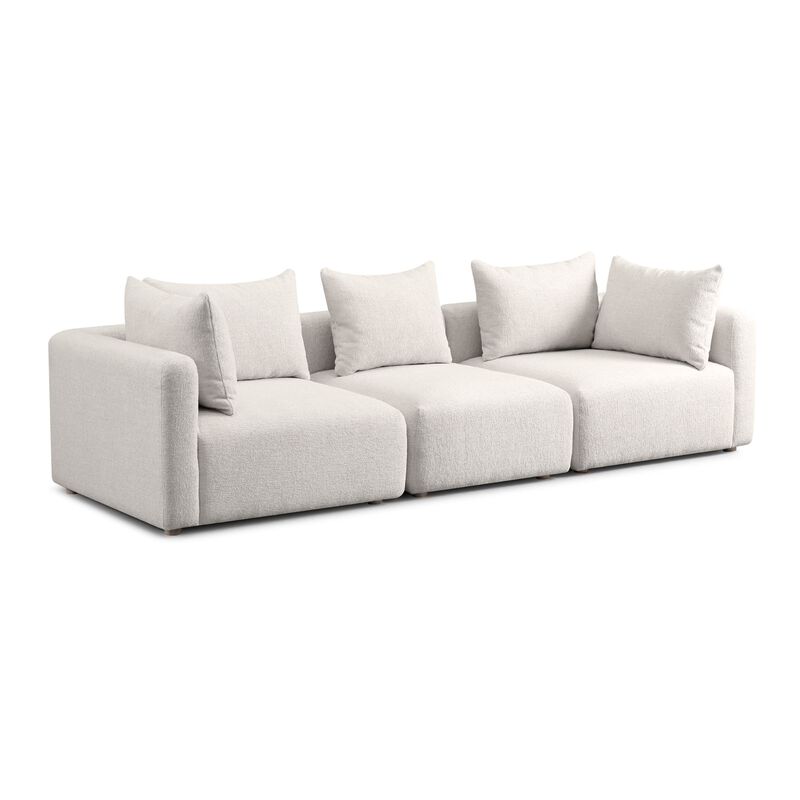 Hangover Cream Heavy Textured Fabric Sofa image number 0