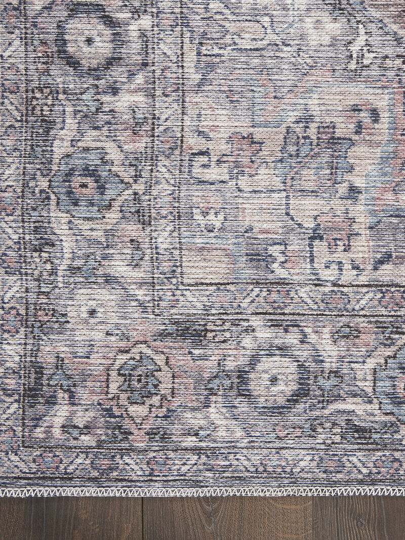 Machine Washable Series 1 SR101 Gray 2'2" x 10' Rug image number 2