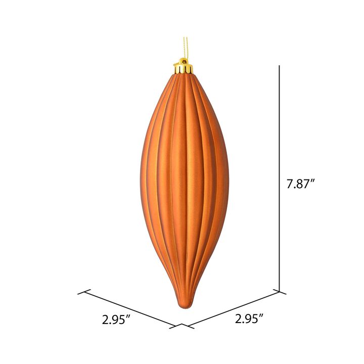 8" Copper Matte Line Finial 4/Bag