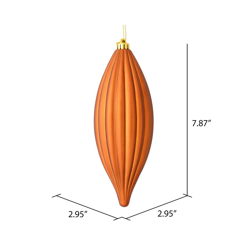 8" Copper Matte Line Finial 4/Bag image number 1