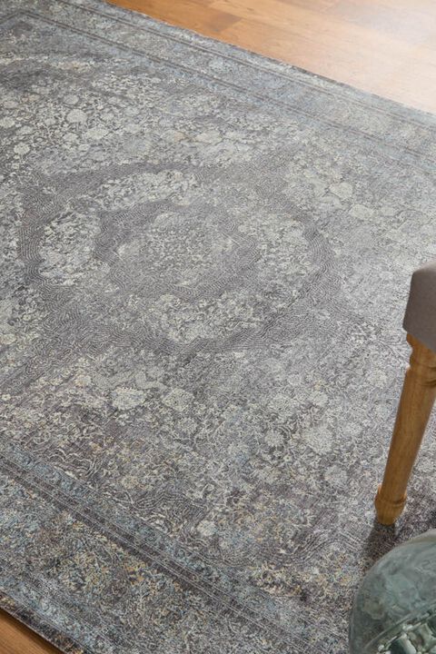 Sarrant 3967F Gray/Silver/Ivory 2' x 3' Rug