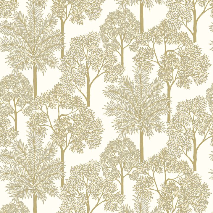 Arcadia Branched Leaves All-over Gold Wallpaper ARA71301