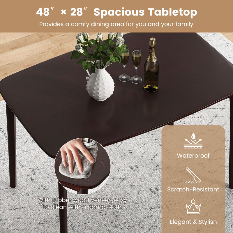 Sturdy Dining Table with Supportive Legs Modern Dining Room