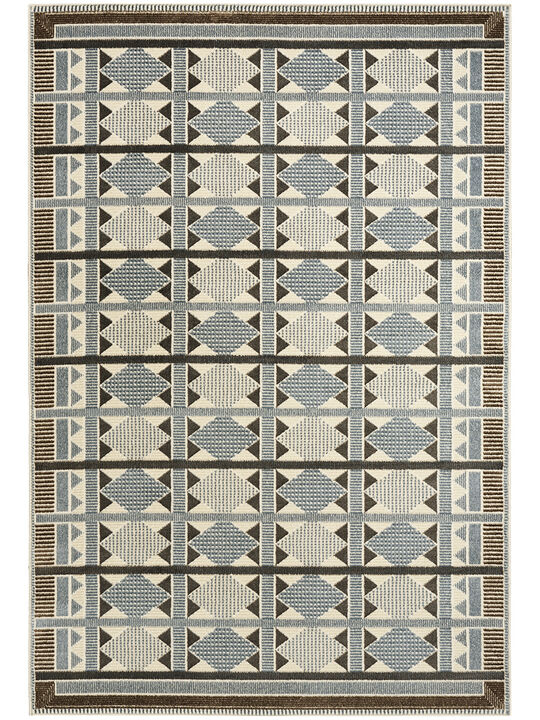 Nordic NRC06 Blue 4' x 6' Rug