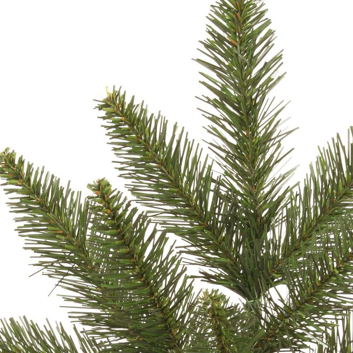 Vickerman 8.5' Camdon Fir Slim Artificial Christmas Tree with 800 Warm White Dura-lit LED Lights and 1838 PVC Tips - Seasonal Decor- Pre-Lit Christmas Tree