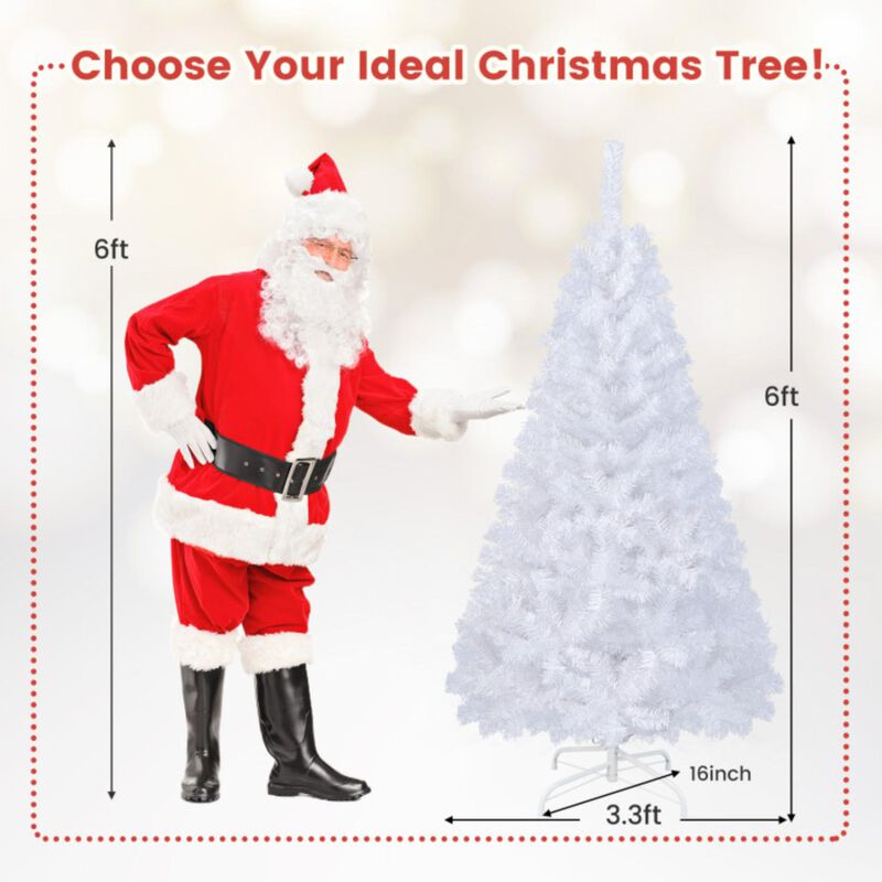 White Artificial PVC Christmas Tree w/ Stand