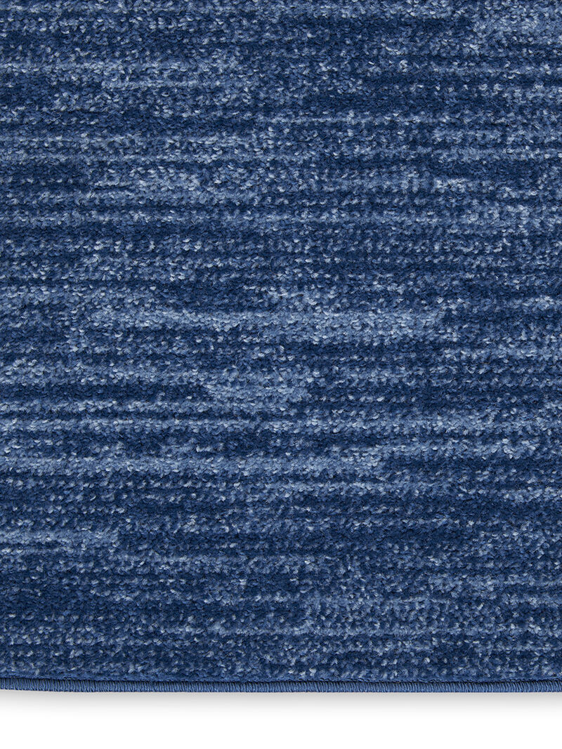 Nourison Essentials NRE01 Navy/Blue 2'2" x 20' Rug image number 4