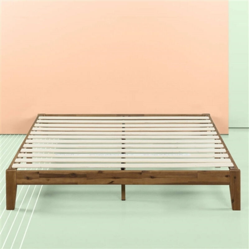 Simple Modern Solid Wood Platform Bed Frame with 700 lb Weight Capacity