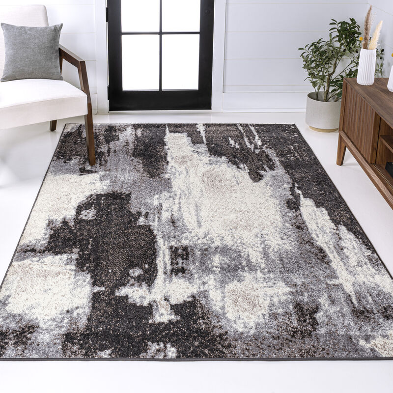 Zoe Contemporary Bohemian Abstract Marble Area Rug