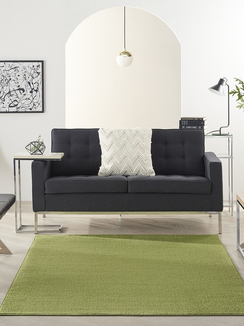 Nourison Essentials NRE01 Green 5' x 7' Rug image number 9