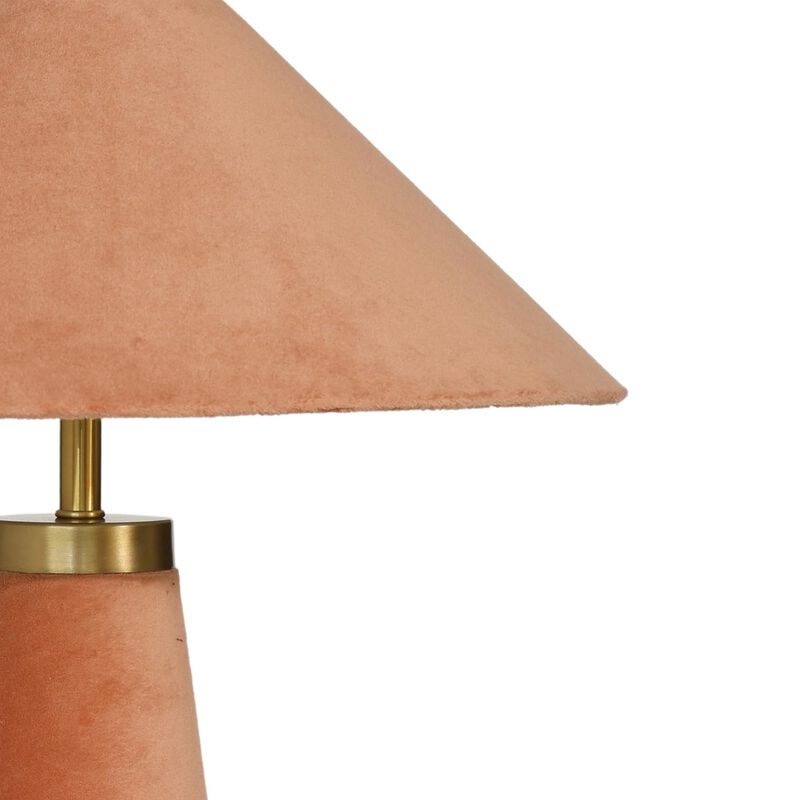 Tov Furniture Graham Terracotta Velvet Table Lamp image number 4