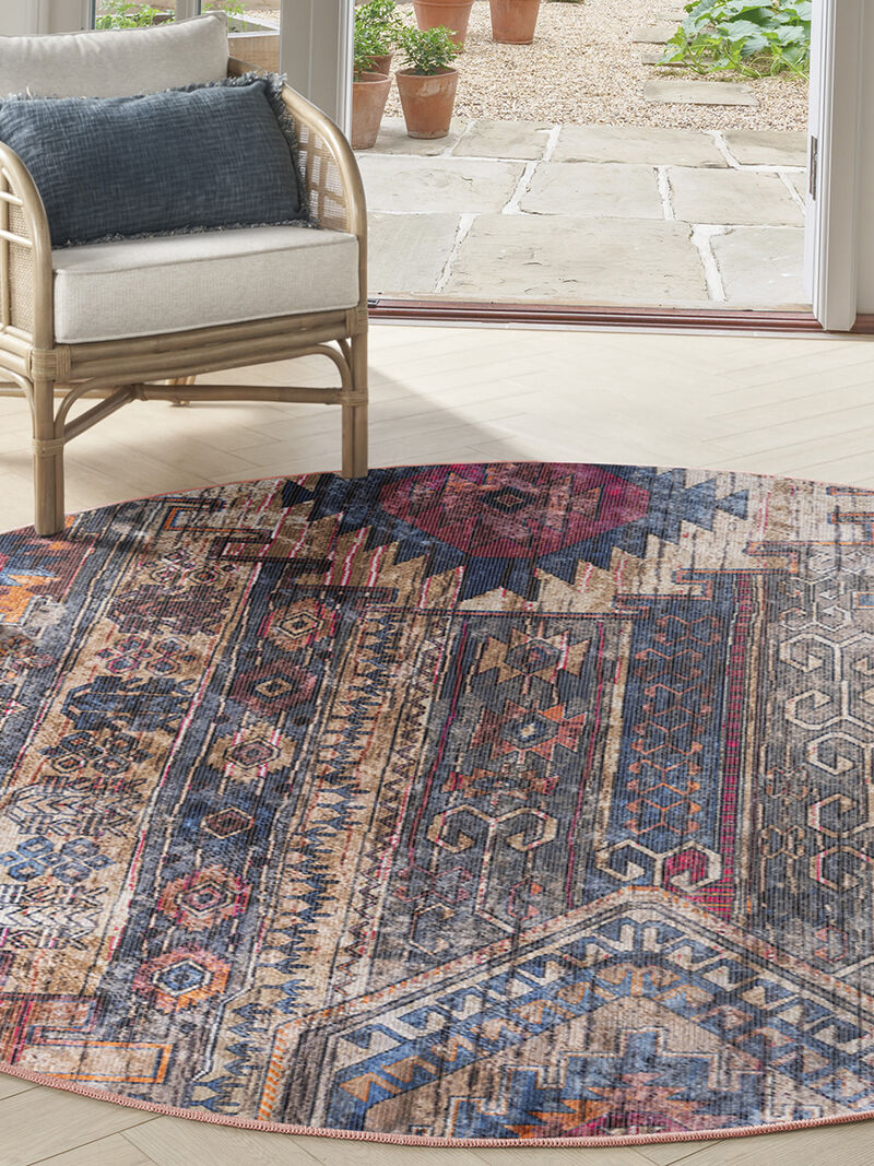 Machine Washable Series 1 SR106 Multicolor 7'10" x 9'10" Rug