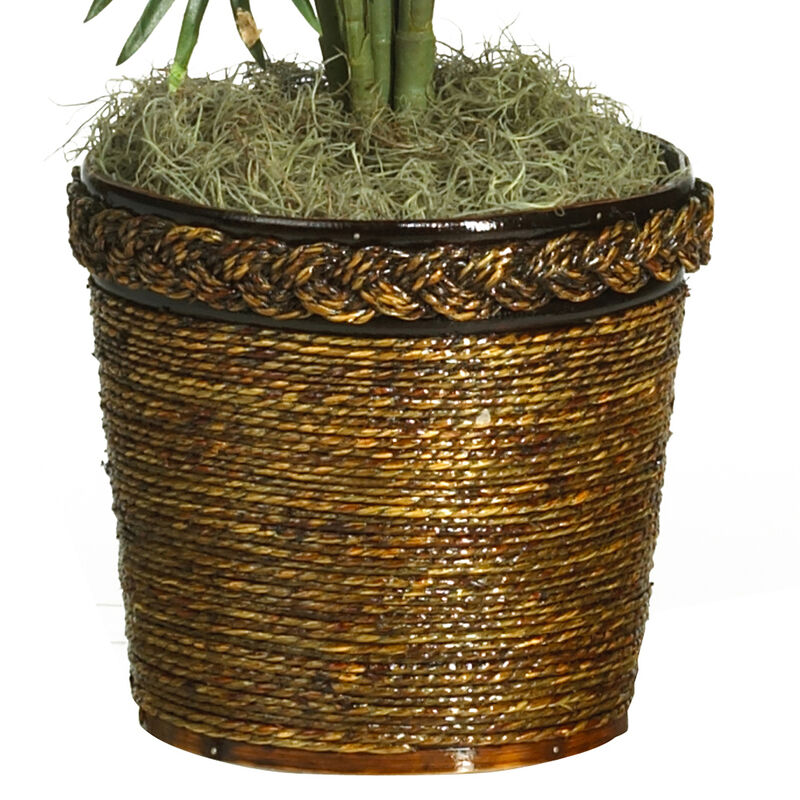 Nearly Natural 56-in Areca Tree w/Basket image number 3