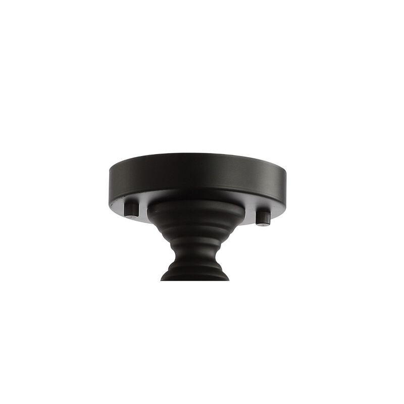Elise 3-Light Crystal/Metal Drum Semi-Flush Mount