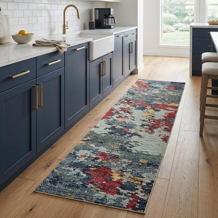 HomeRoots Abstract Runner Rug