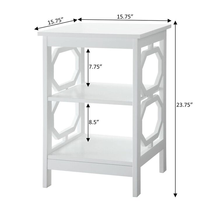 Convience Concept, Inc. Omega End Table with Shelves