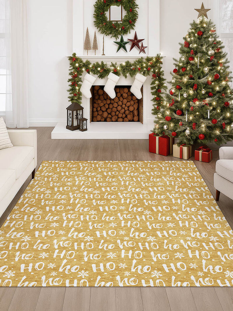 Merry & Bright MY22 Gold 8' x 10' Rug