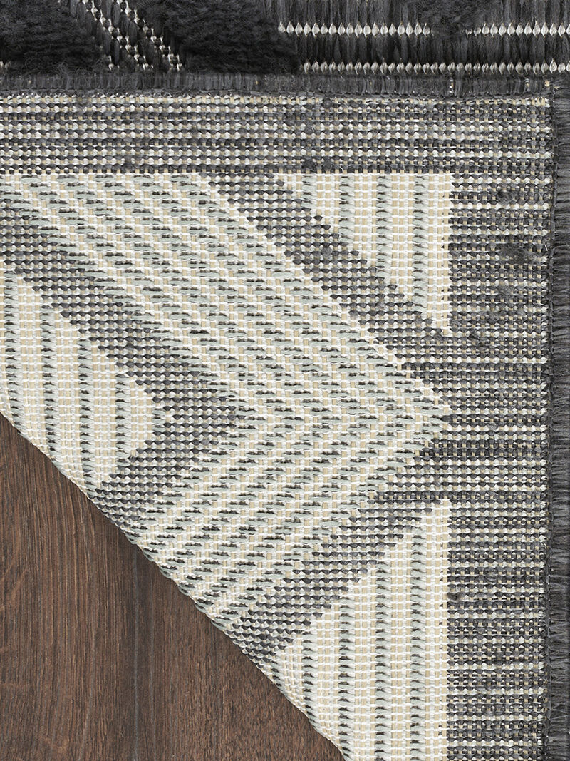 Versatile NRV01 Charcoal/Black 2' x 4' Rug image number 1