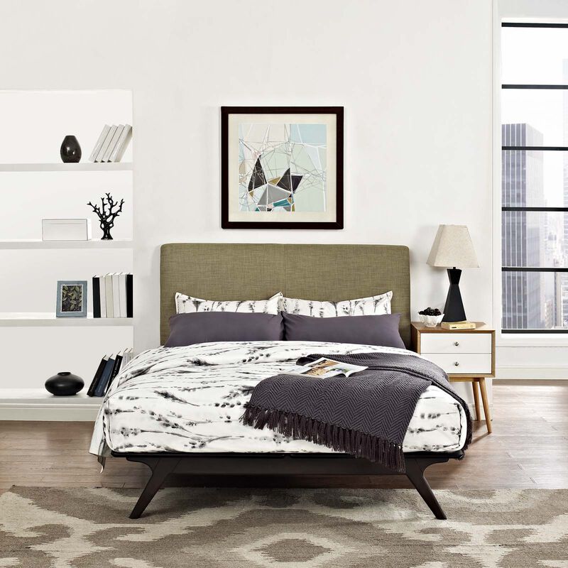 Modway - Tracy Queen Bed Cappuccino image number 1