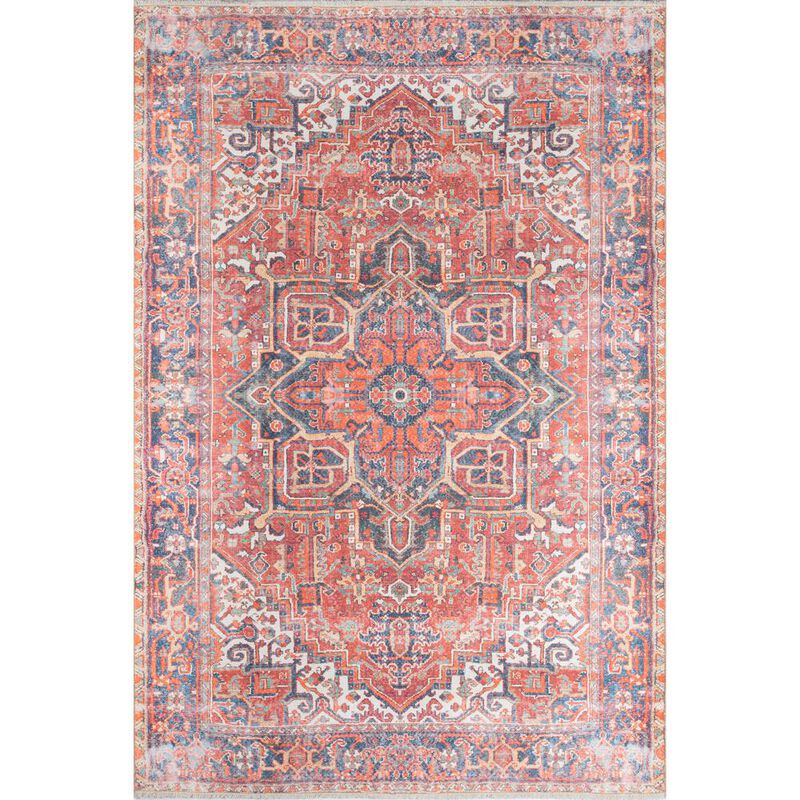 Momeni Traditional Runner Area Rug, Red, 2'3 X 7'6 Runner