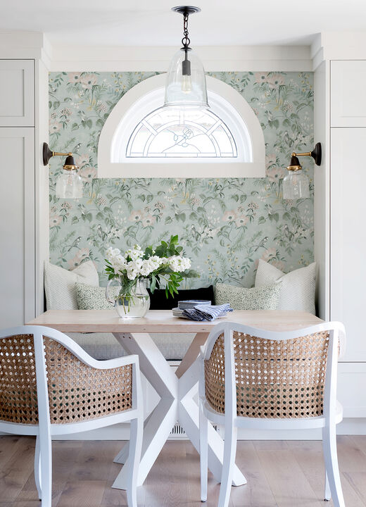 Frederique Mint Floral Wallpaper
