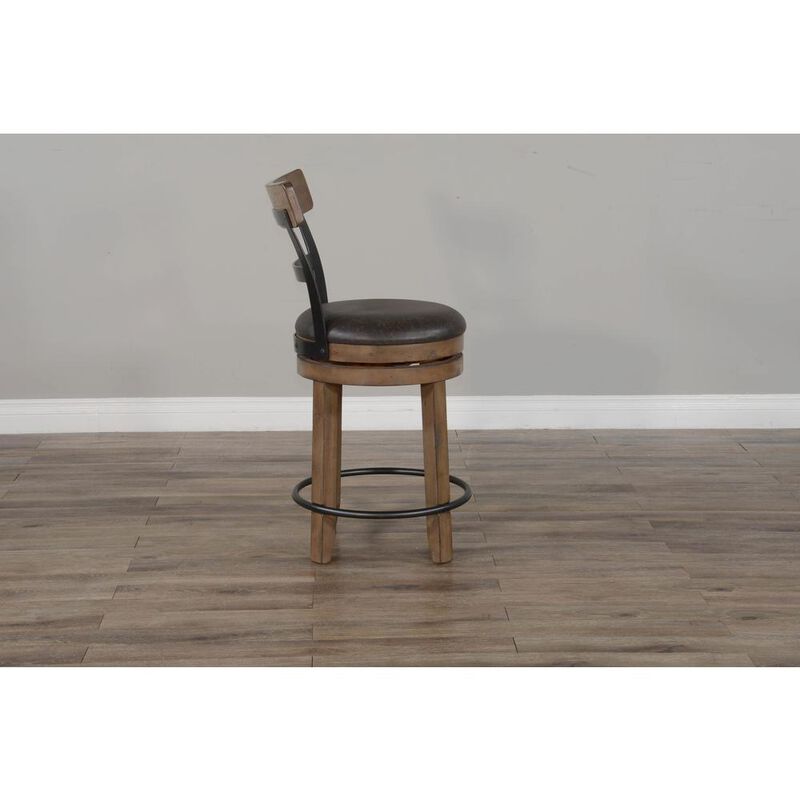 Sunny Designs Swivel Barstool with Cushion