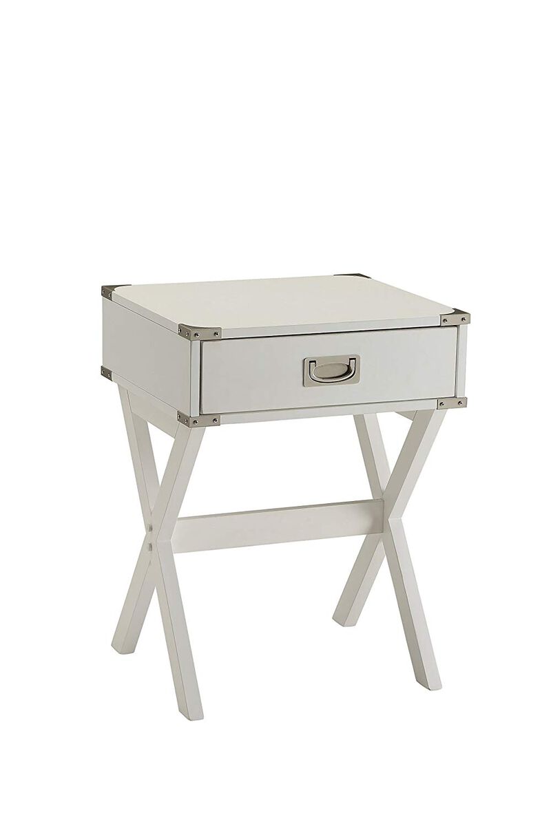 Acme Babs End Table in White