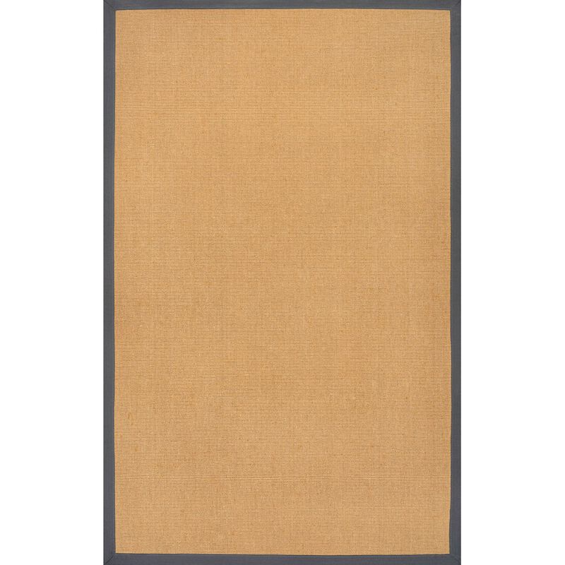 Camden Farmhouse Cottage Border Jute Area Rug