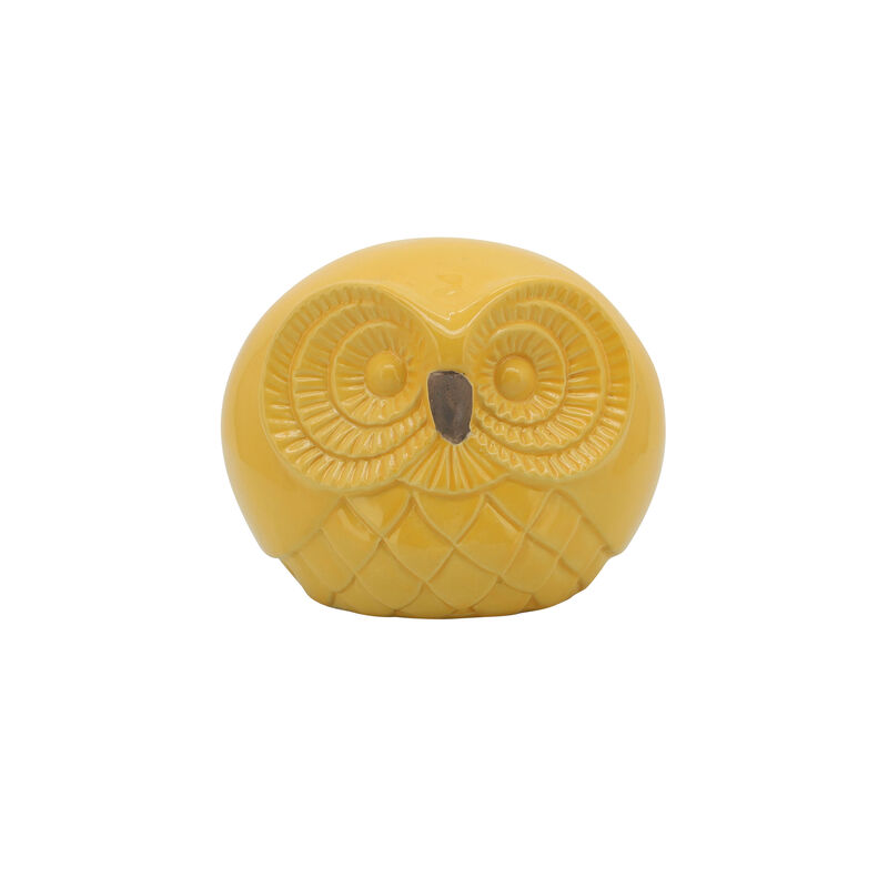 Cer S/3 Owls 8", Yellow image number 4