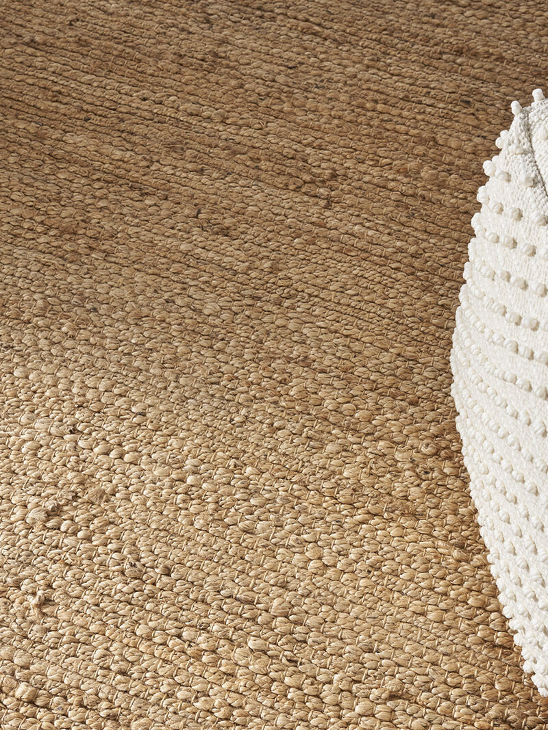 Natural Jute NJT01 Bleached 5' x square Rug