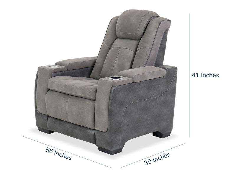 Next-Gen DuraPella Slate Dual Power Recliner