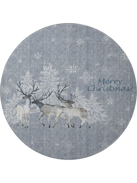 Merry & Bright MY2 8' Round Rug