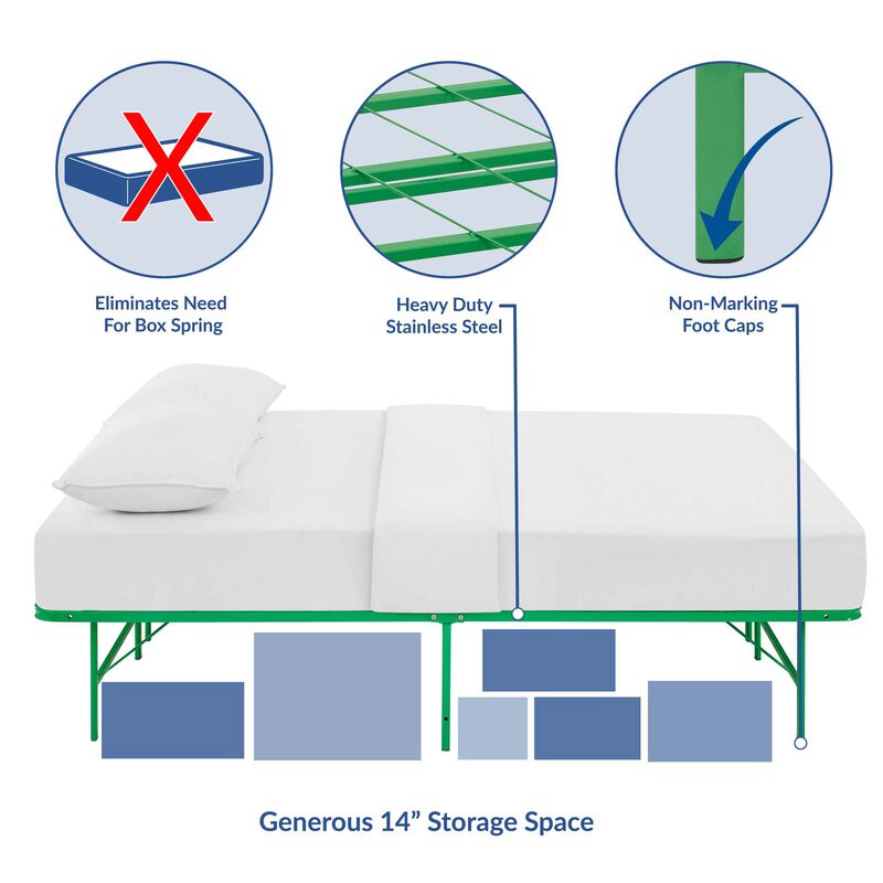 Modway - Horizon Full Stainless Steel Bed Frame image number 7