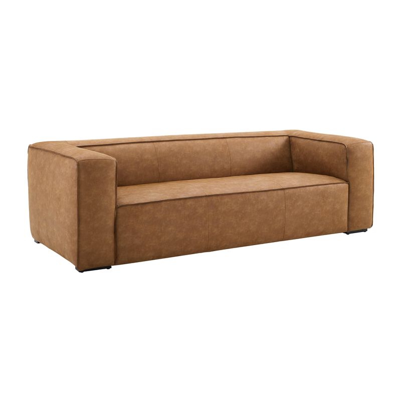 Aurora Brown Leather Sofa