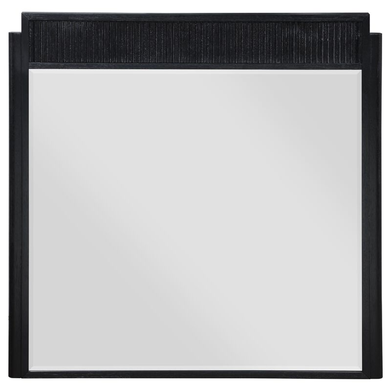 Jack Dresser Mirror, Black Wood, Molded Frame Design, 36 Inch image number 1