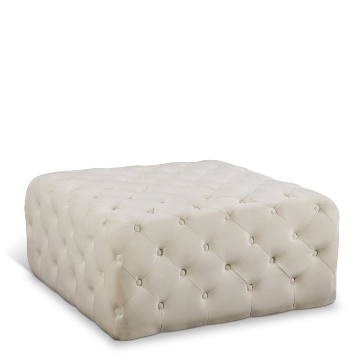 Meridian Furniture Ariel Velvet Ottoman/Bench