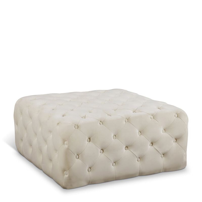 Meridian Furniture Ariel Velvet Ottoman/Bench
