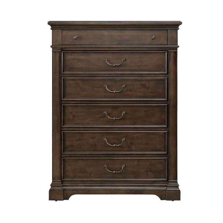 Liberty Furniture Arden Road 6 Drawer Chest for Bedroom  - Satin Cherry