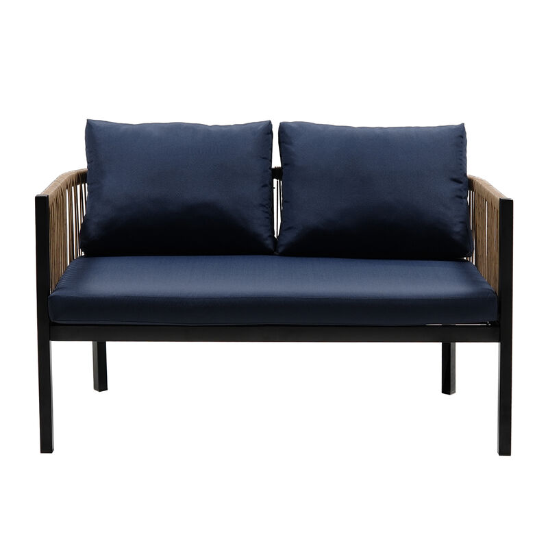 Merax Outdoor Sofa Combination with A Table