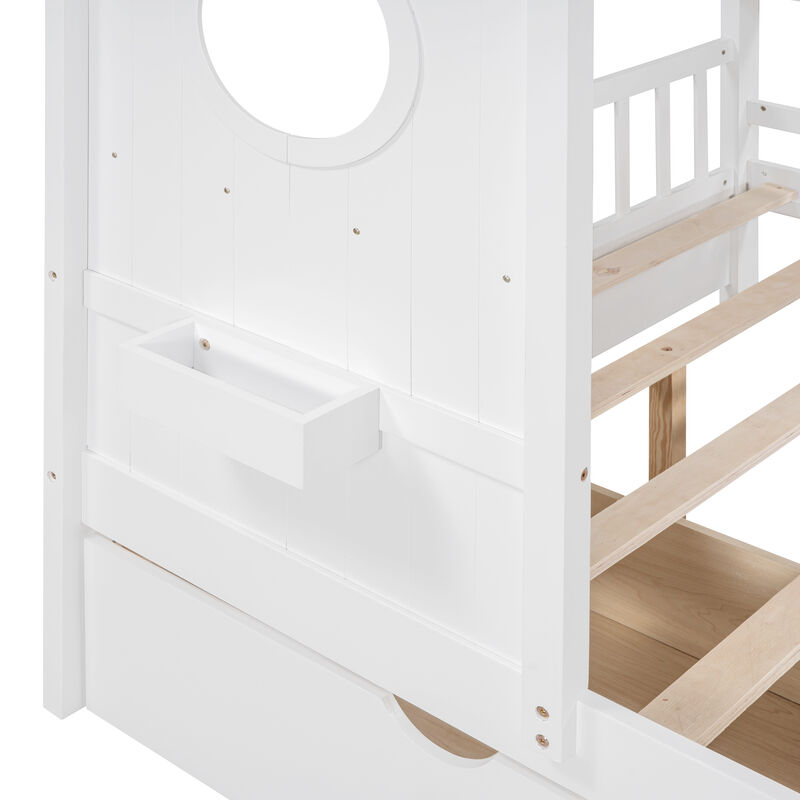 Pedwan Kids Full Size House Bed image number 4
