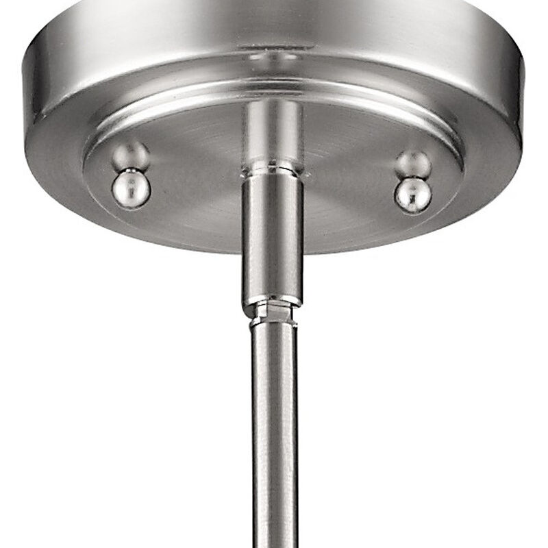 Hivvago Silver Frosted Glass Hanging Light