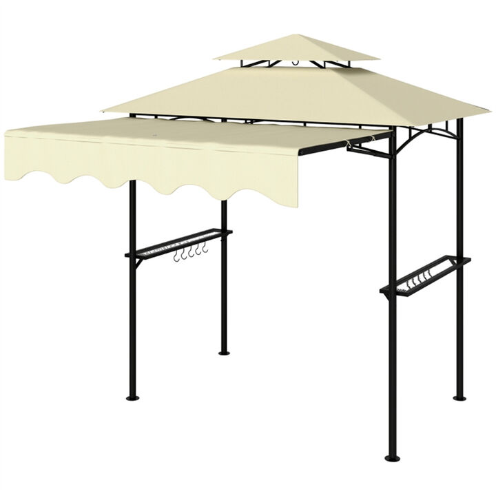 Patio Gazebo with Double Roof for Outdoor Shade, Garden, and Backyard Events