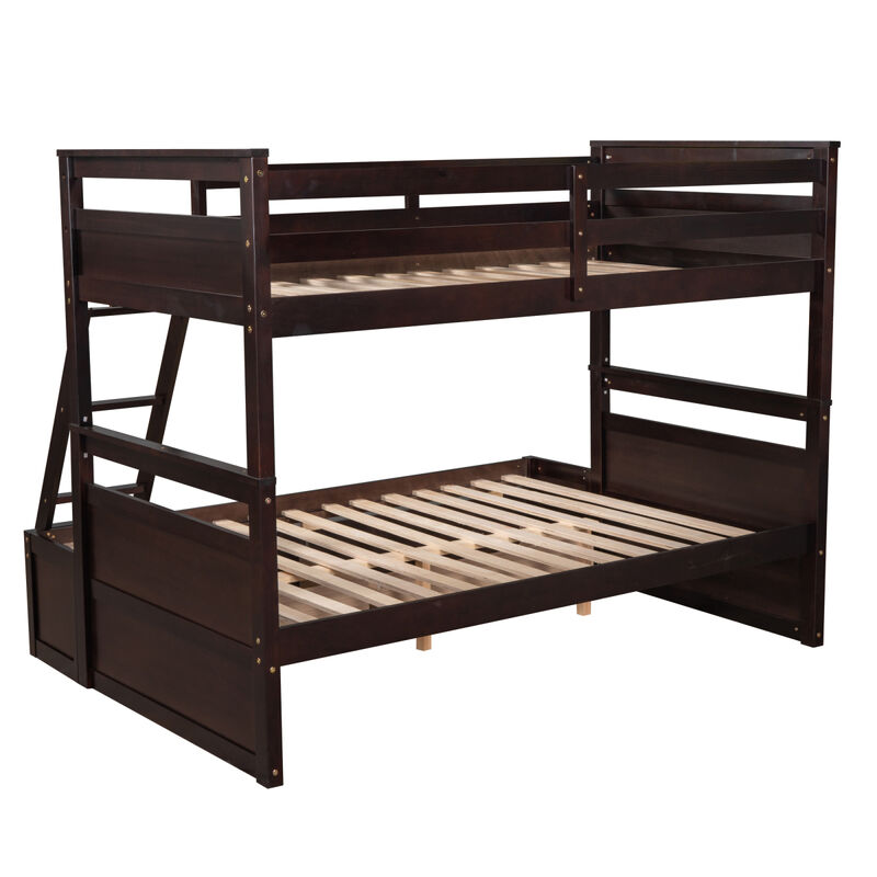 Twin Over Full Bunk Bed With Storage