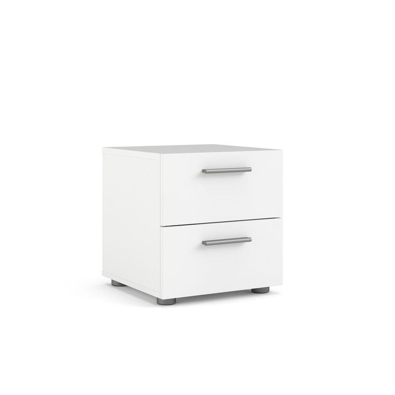 Tvilum Austin 2 Drawer Nightstand, White