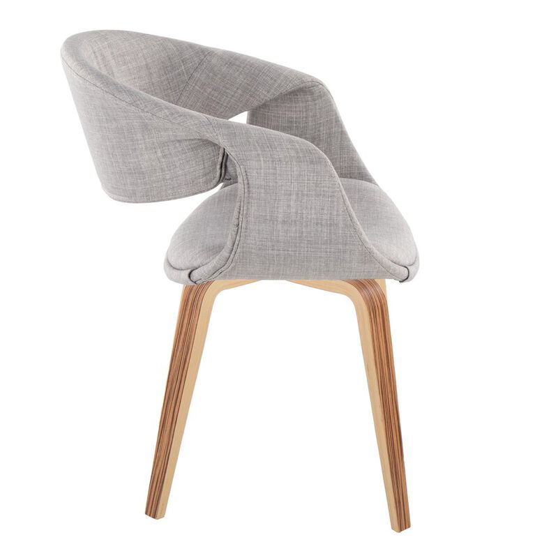 LumiSource Curvo Upholstered Chair - Set of 2