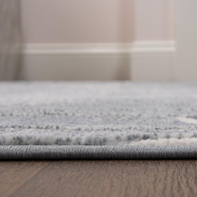 Alcina Modern Scandinavian Graphic Lines High-Low Area Rug