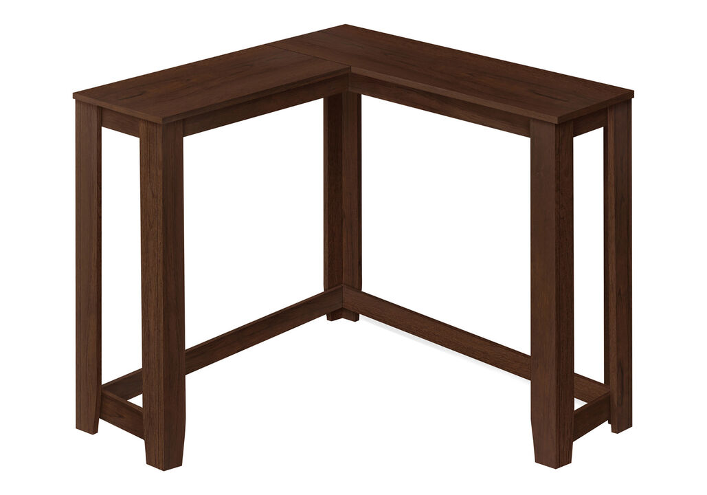 HomeRoots 36" Brown Wood Corner Frame Console Table