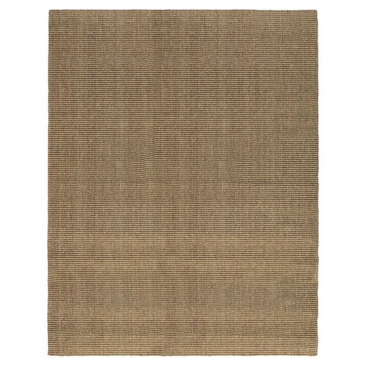 Quell 8 x 10 Handwoven Area Rug, Natural Brown Seagrass, Braided Design